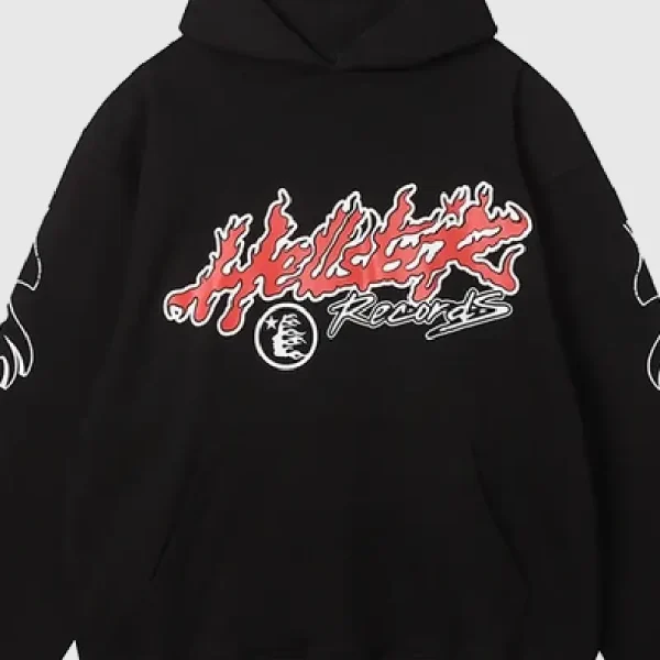 Hellstar Studio Records Hoodie Black (1)