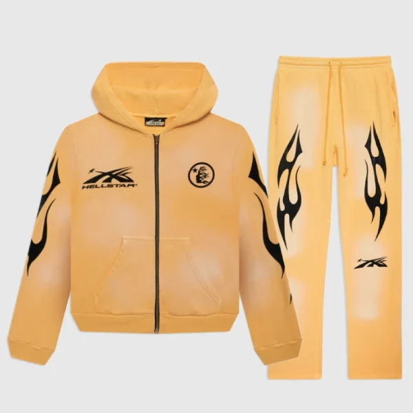 Hellstar Sport Tracksuit Yellow (2)