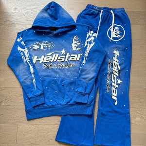 Hellstar Blue Galaxy Tracksuit