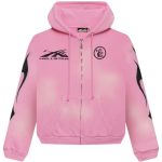 Hellstar Sports Flame Zip Up Hoodie