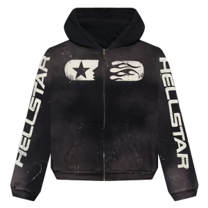 Hellstar Studios Zip Black Hoodie