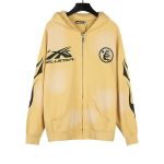 Hellstar Yellow Zip Hoodie